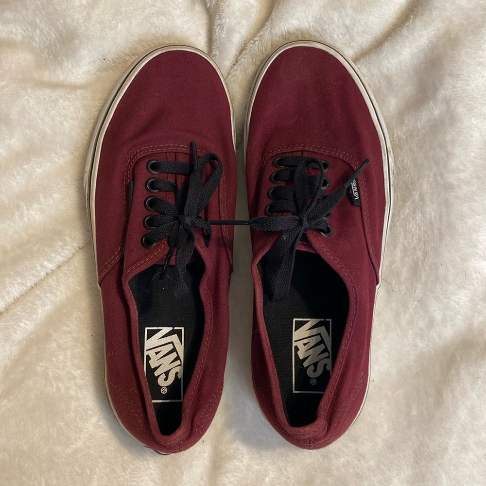 Maroon vans